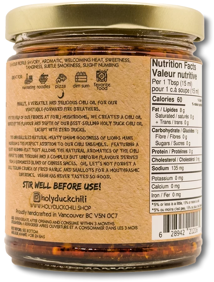Holy Duck: Zero Ducks Vegan Chili Oil